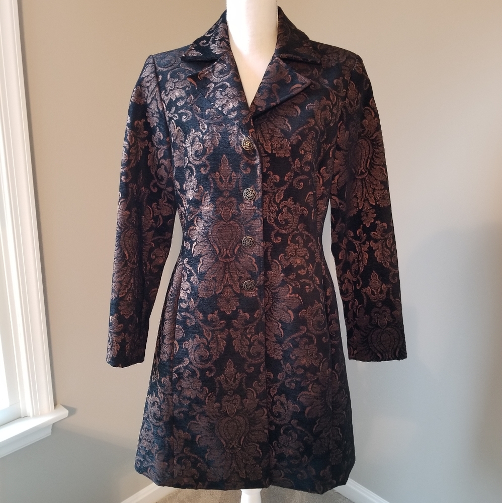 Sharon Young Brocade Long Coat